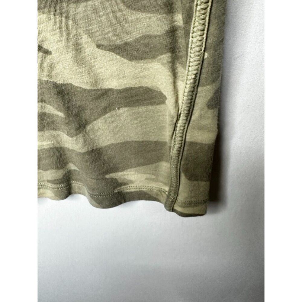 Athleta Tee Shirt Womens M Green Basic Camo Short Sleeve Crew - Picture 6 of 9